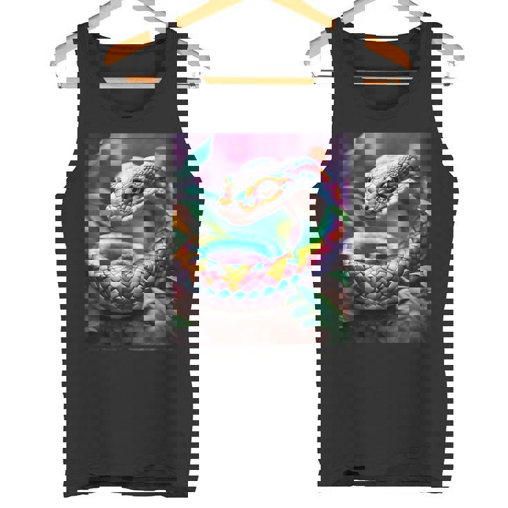 ファンタジー かわいい 鮮やかな蛇の葉 タンクトップ