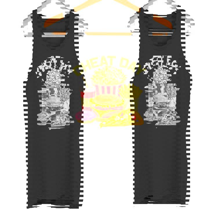 ファーストフード バーガー ピザ ドーナツ フィットネス ギフト スガロの日 タンクトップ