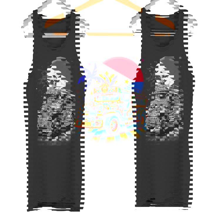 フィリピン 国旗 誇り フィリピン フィリピン ジープニー タンクトップ