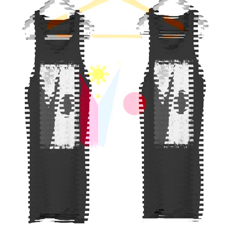 フィリピン 日本 ハーフフラッグ ウェア フィリピン ジャパニーズルーツ タンクトップ