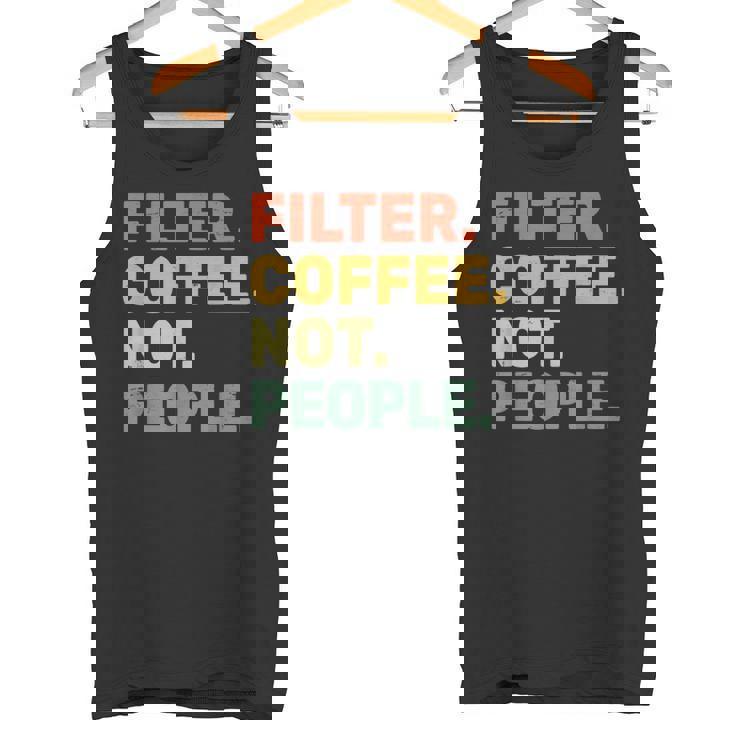 フィルターコーヒー Not People エスプレッソ バリスタ カフェ コーヒーオーバー タンクトップ