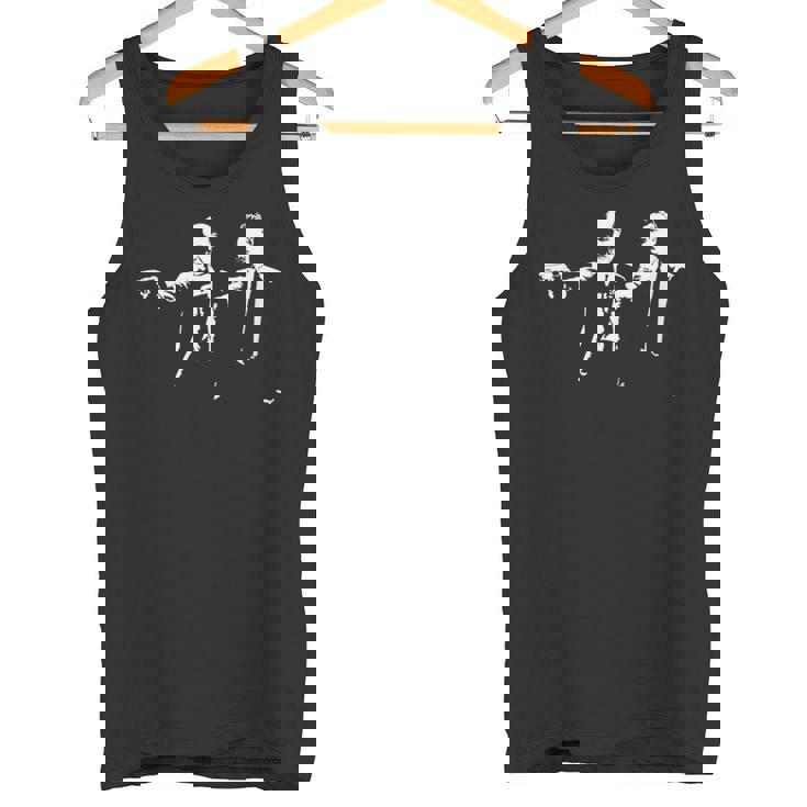 フィロ-フィクション-ニーチェ＆フロイト-映画パロディギフト タンクトップ