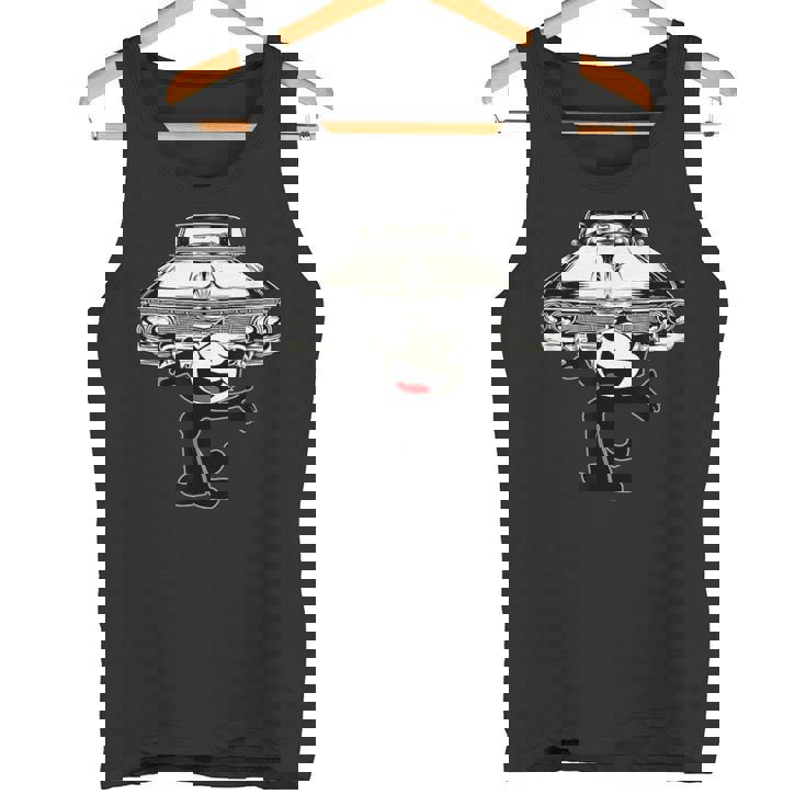 フェリックスキャット漫画ジャイアントローライダーカークラブデザインマッシュアップ タンクトップ