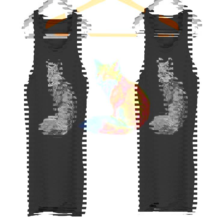 フォックス 賢いキツネ 森の動物たち タンクトップ