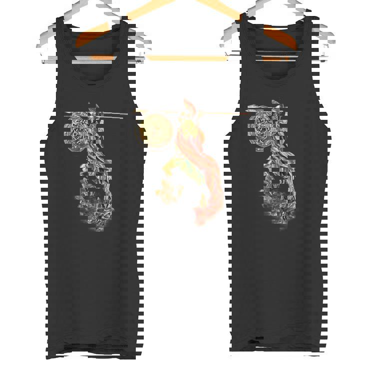 フクロウと槍のアテナ タンクトップ