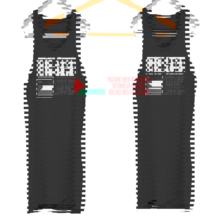 フリーガザ セーブガザ フリーパレスチナ パレスチナ タンクトップ