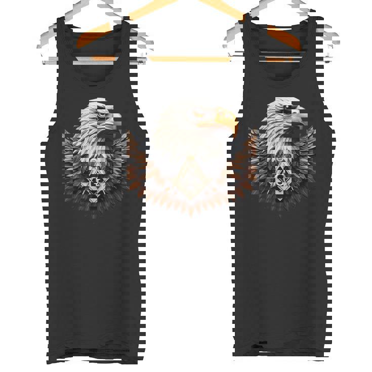 フリーメイソンs&C「知恵を持ったワシ」のシンボル。 タンクトップ