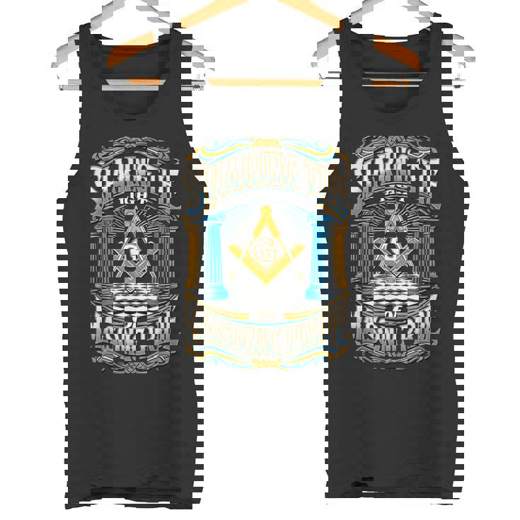 フリーメーソンのシンボル「フリーメーソンのプライドの光を共有する」S&C タンクトップ