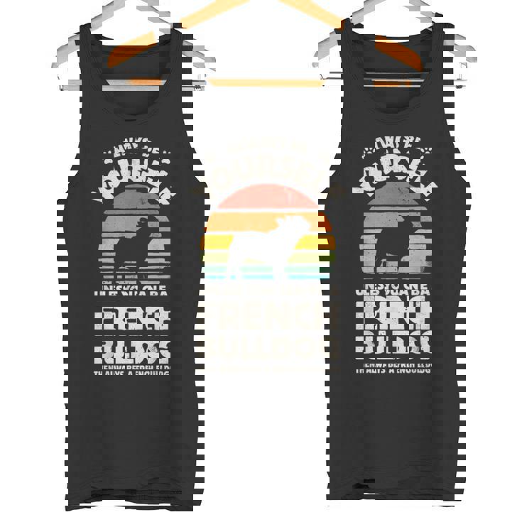 フレンチブルドッグ Always Be Yourself レトロ ヴィンテージ 60年代 70年代 犬 タンクトップ