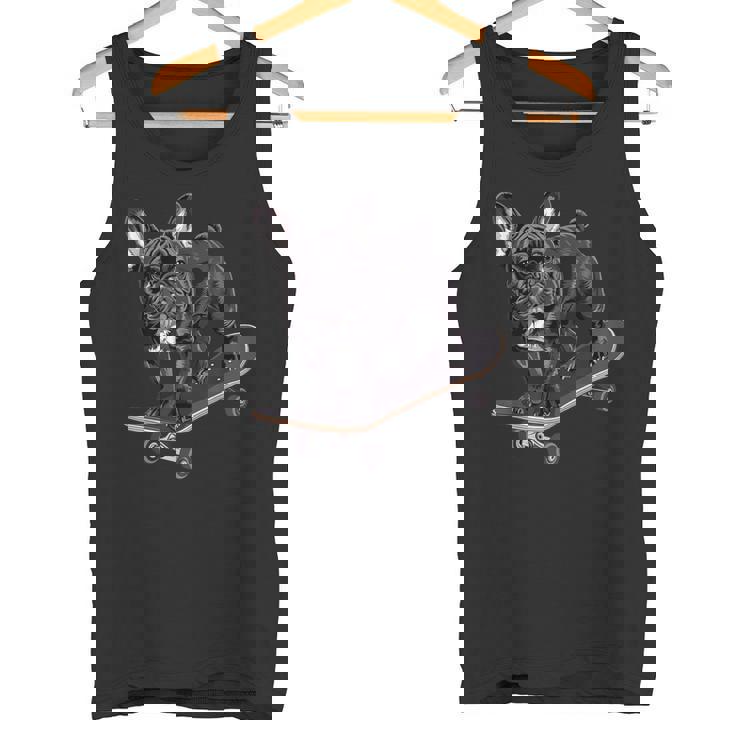 フレンチブルドッグ スケートボード タンクトップ