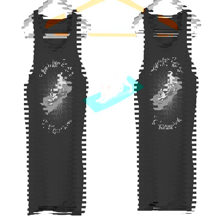 フレンチブルドッグヨガ用ヨガダウンワードドッグ タンクトップ