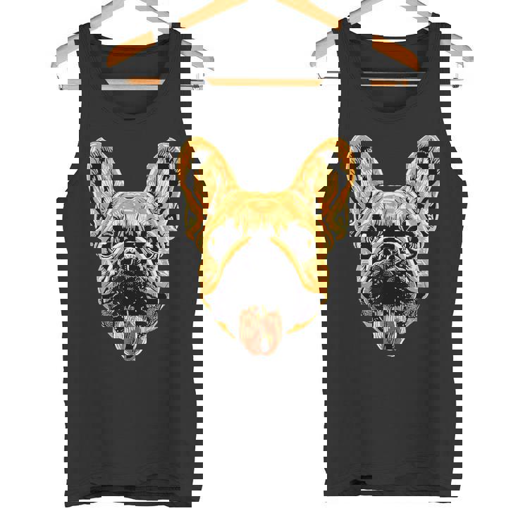 フレンチ・ブルドッグ・モチーフ グレート・デーン 犬 ブルドッグ グレート・デーン タンクトップ