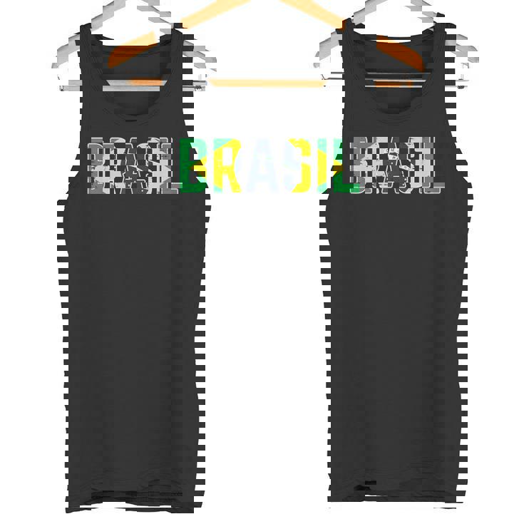 ブラジル国旗 ブラジリアンサッカーファン メンズ レディース ボーイズ ガールズ キッズ タンクトップ