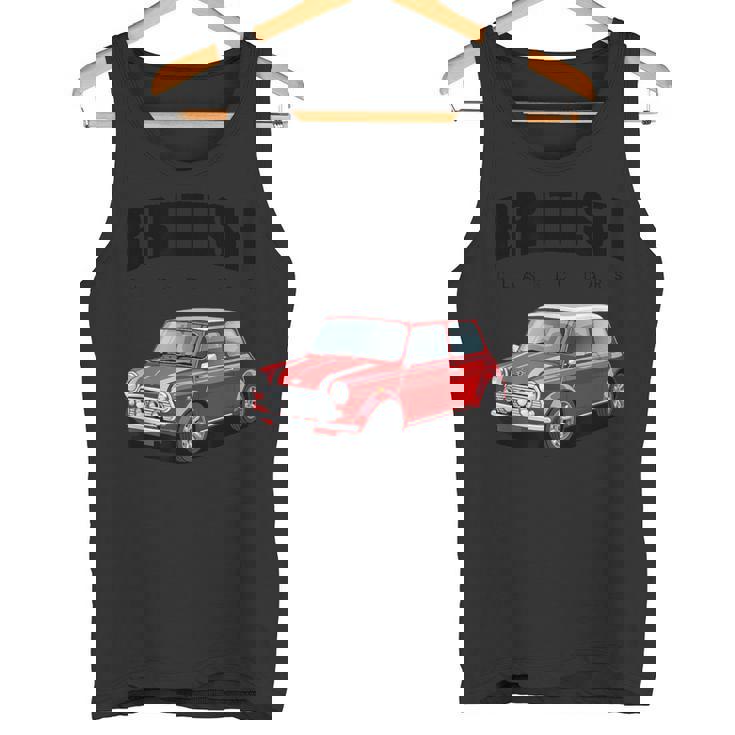 ブリティッシュクラシックカー レッド ミニスポーツカー タンクトップ