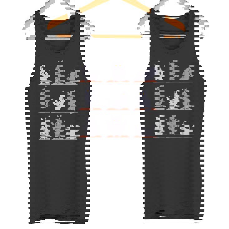 ブリティッシュショートヘアキャット ヨガ タンクトップ