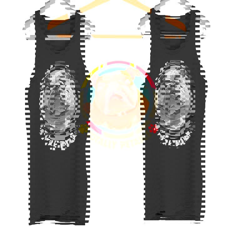 ブルドッグの飼い主 漫画で見る愛玩用ブルドッグ タンクトップ