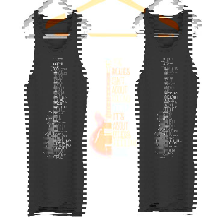 ブルース音楽ギターギタリストのギタリストのためのおかしいギフト タンクトップ