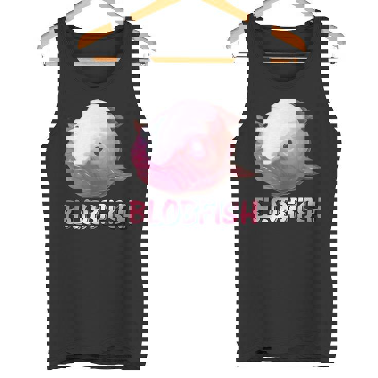 ブロブフィッシュ Blobfish 深海のおじさん 深海のアイドル ぷよぷよ おもしろい かわいい 魚 動物 きもかわ タンクトップ