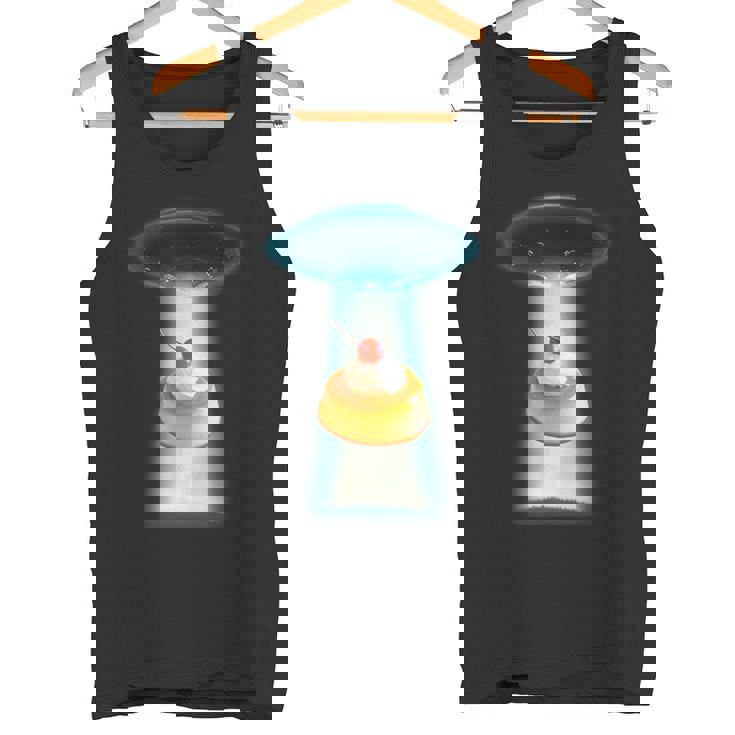 プリン Ufo 面白いtシャツ 食べ物 ダイエット 減量 メンズ おもしろ 面白い 服 オリジナル グッズ ネタ タンクトップ