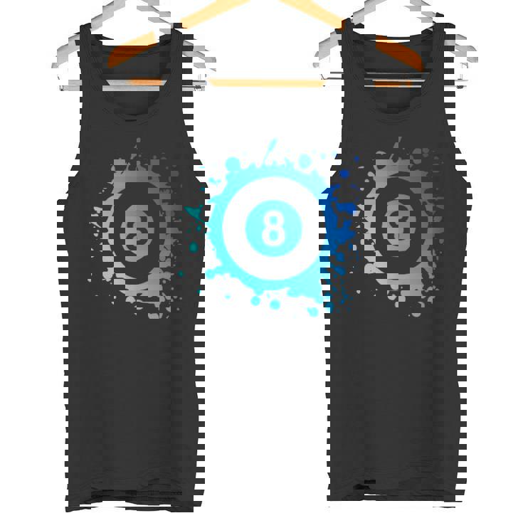 プール ビリヤード プレーヤー エイトボール シンプル プール タンクトップ