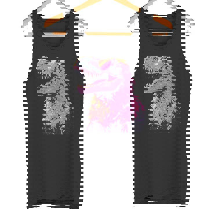 ヘアリー T-Rex パステルゴス ティラノサウルス 恐竜 サングラス タンクトップ