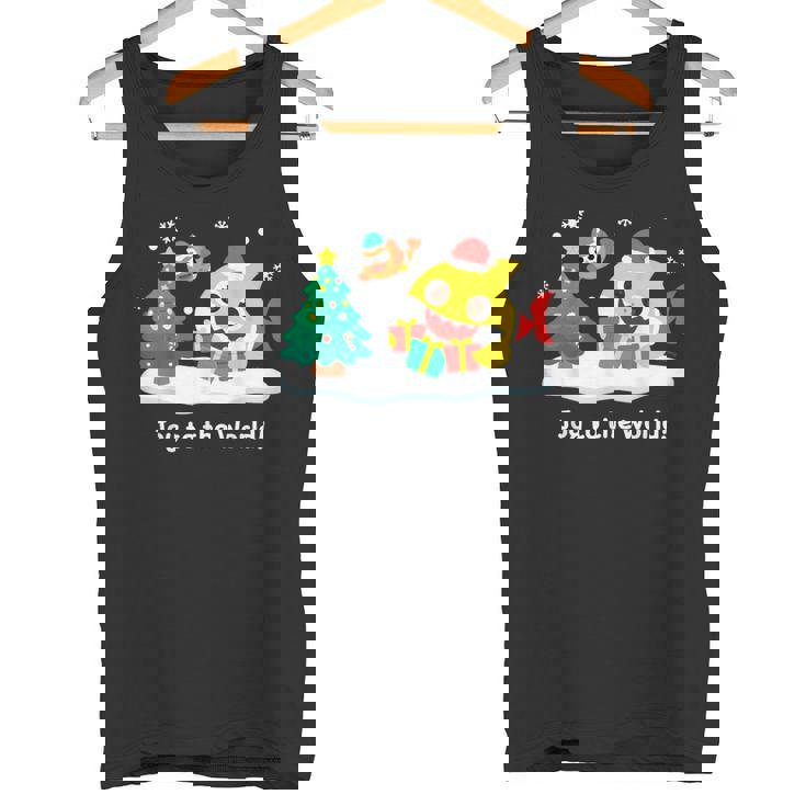 ベイビーシャーク・ウィリアム・クリスマス・ホリデー・サンタ・プレゼント・キッズ・メンズ・ウーマンズ タンクトップ