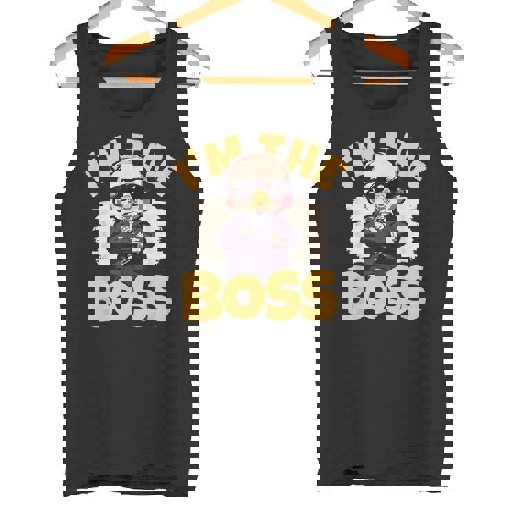 ベイビー・ボス「アイム・ザ・ボス」ライク・ア・ボス・キッズ タンクトップ