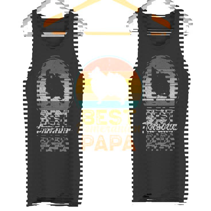 ベスト・ポメラニアン・パパ 父の日 ポム・ドッグ タンクトップ