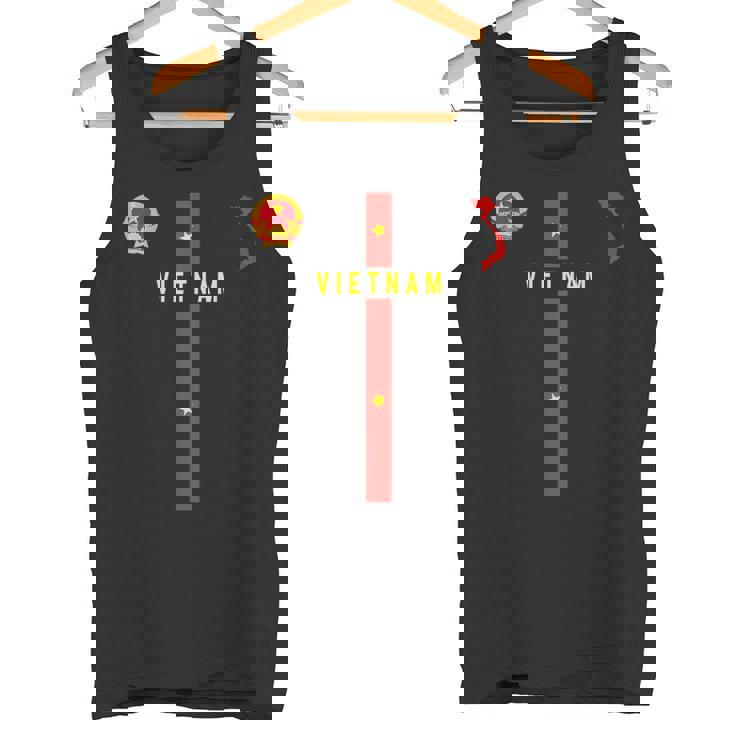 ベトナム国旗、ベトナムのシルエットマップ、紋章 タンクトップ