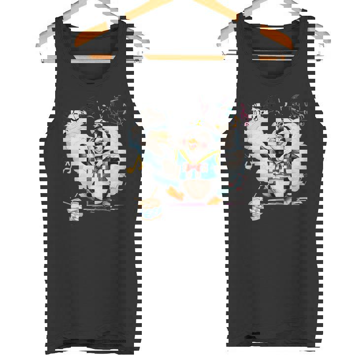 ペンギン 水兵 セーラー襟 錨マーク リボン 可愛い 赤 青 黄色 ピンク 水色 タンクトップ