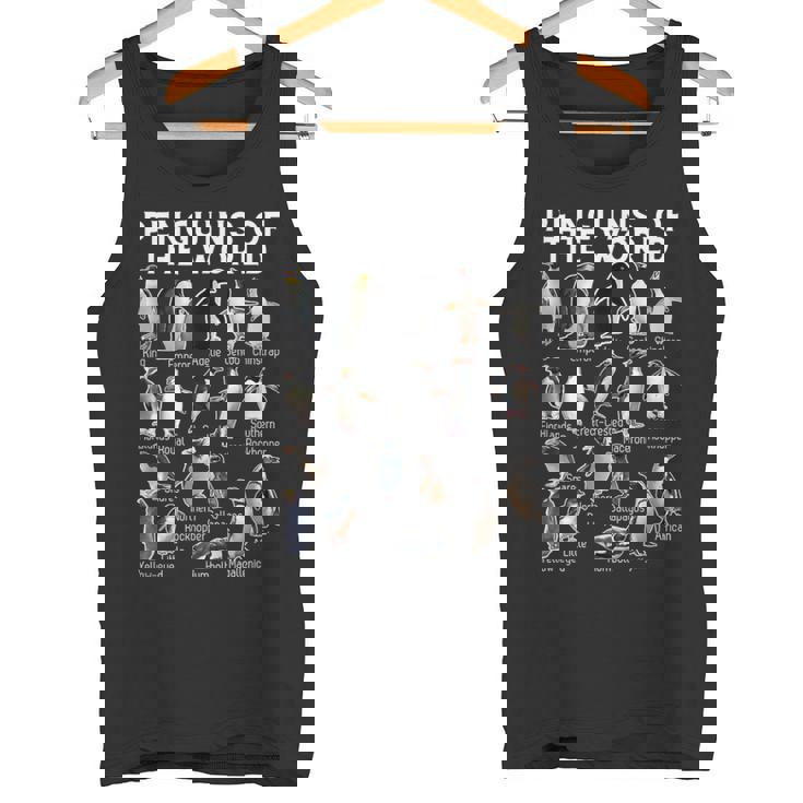 ペンギン好き 世界のペンギンズ ペンギンの種類 タンクトップ