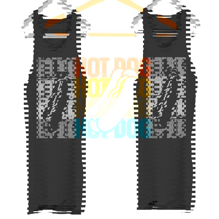 ホットドッグ 大人用 レトロ ヴィンテージ ホットドッグ タンクトップ