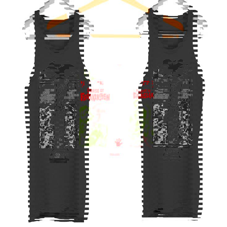 ホラー映画 ヴィンテージ ドラキュラ ハロウィン モンスター フランケンシュタイン タンクトップ