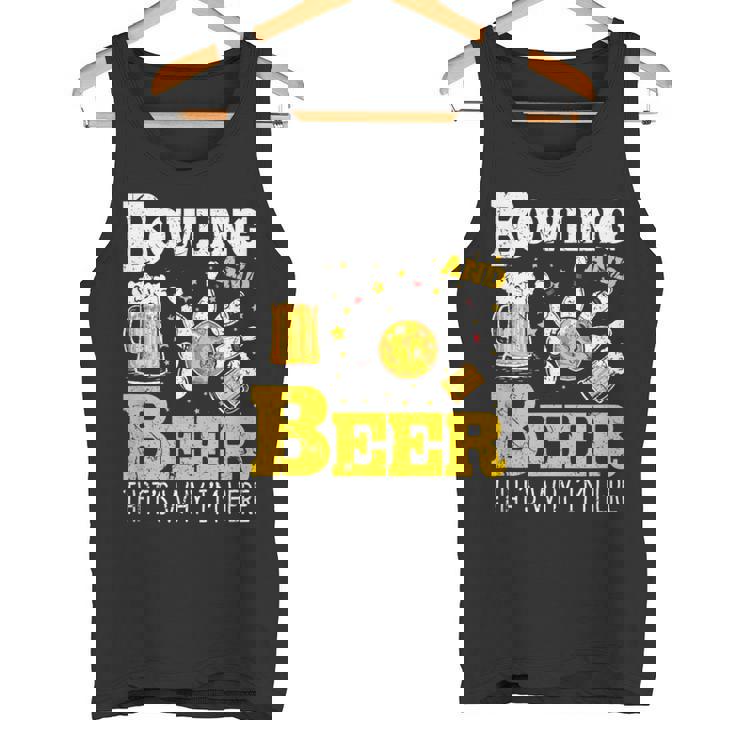 ボウリングビール だからここにいるボウラー タンクトップ