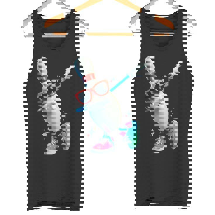 ボウリングピン ダビングサングラス ボウラープレイヤー キッズ メンズ レディース タンクトップ