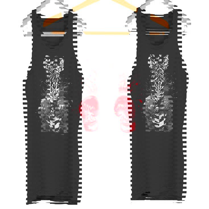 ボクシング ゼブラ ボクシンググローブ キックボクシング おもしろボクサー タンクトップ