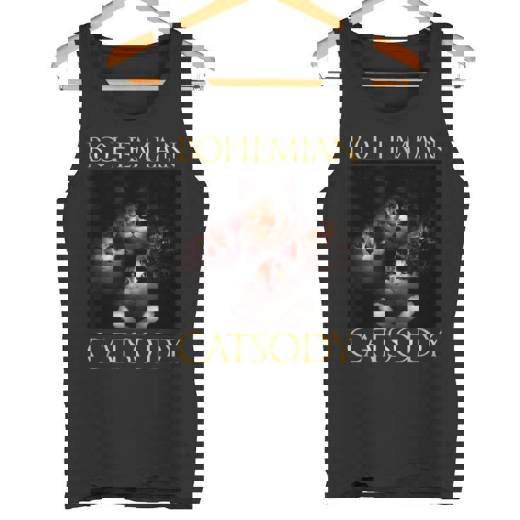 ボヘミアン キャットソディ 猫 子猫 ニャー パロディ 面白い 猫好き タンクトップ