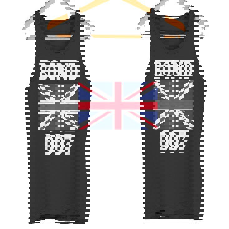 ボンドユニオンフラッグ 007 レトロシャツ タンクトップ