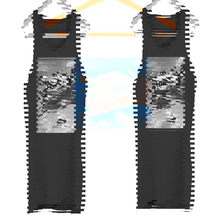 ボンバルディーノクロコディーノファニージェンアルファシャークミーム タンクトップ