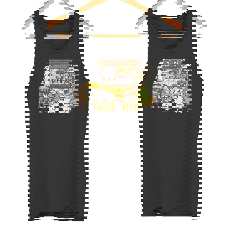 ボンレス犬とボンレス猫 キッチンカー ダークカラー タンクトップ