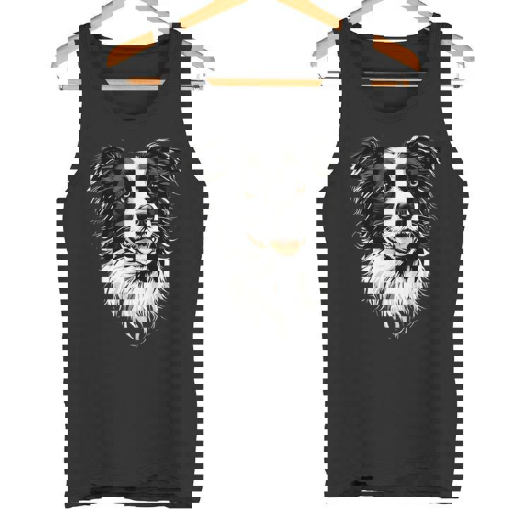 ボーダーコリー モチーフ 犬好き 子犬 かわいい ボーダーコリー タンクトップ