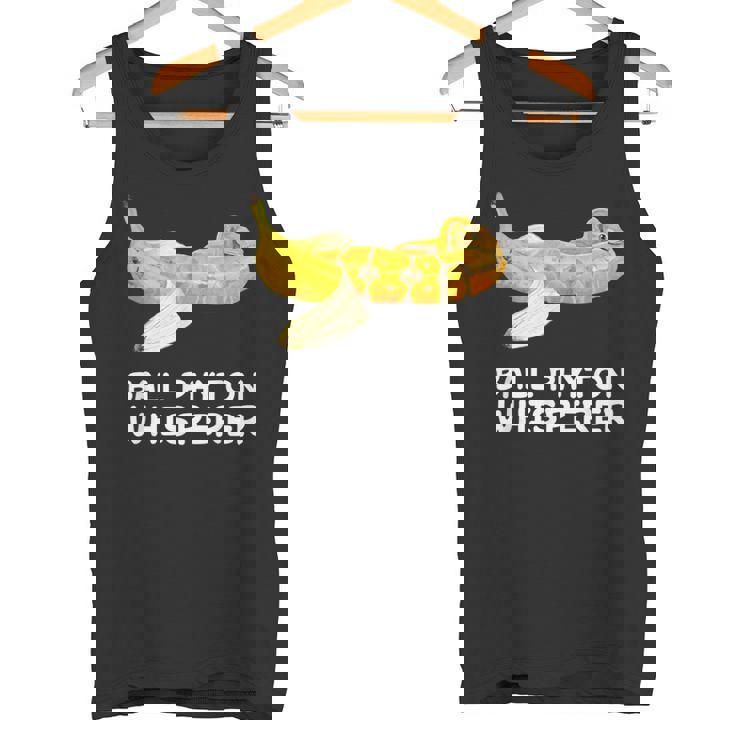 ボールパイソン ささやき蛇 爬虫類 爬虫類 バナナ タンクトップ