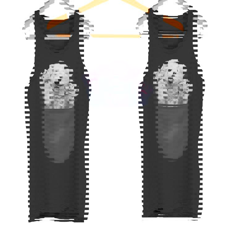 ポケット 北極熊 クマ タンクトップ