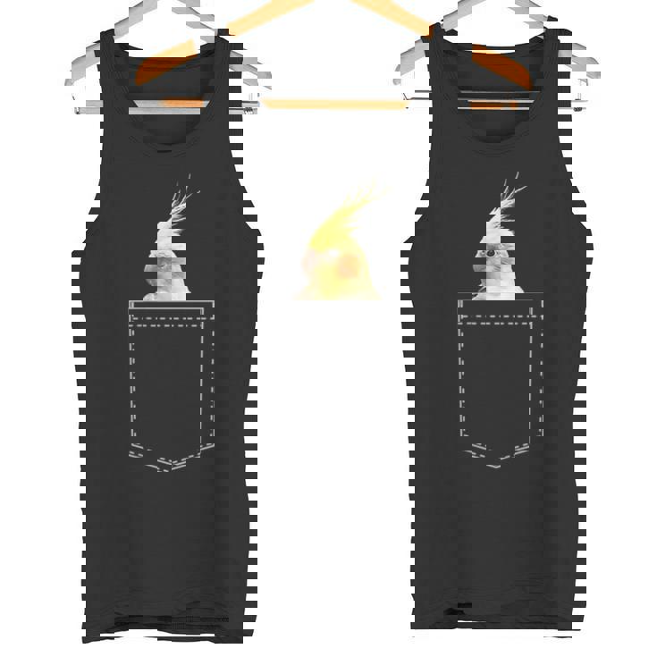 ポケットオカメインコ インコ好き かわいい 鳥ジョーク 鳥好き インコの飼い主 いんこの飼い主 インコ タンクトップ