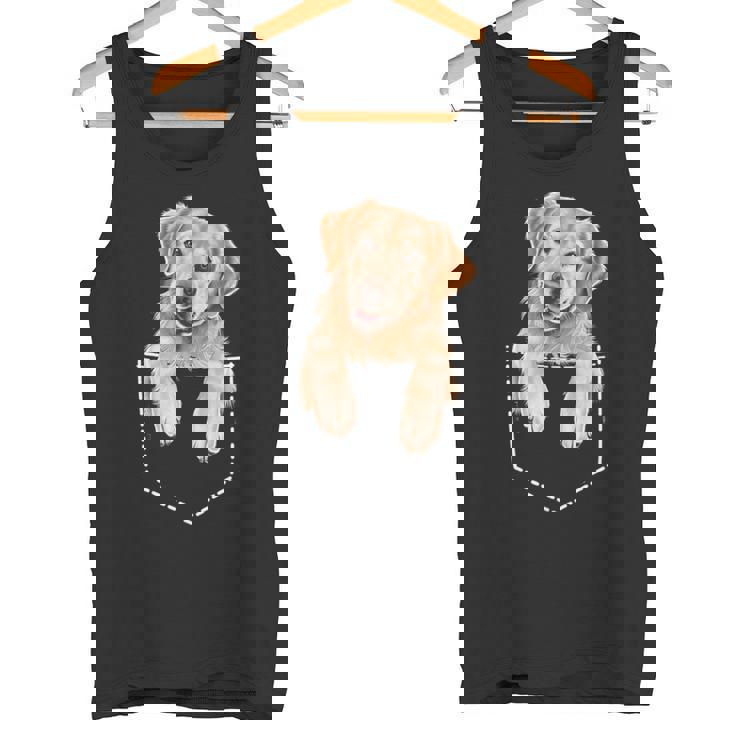 ポケットゴールデンレトリバー タンクトップ