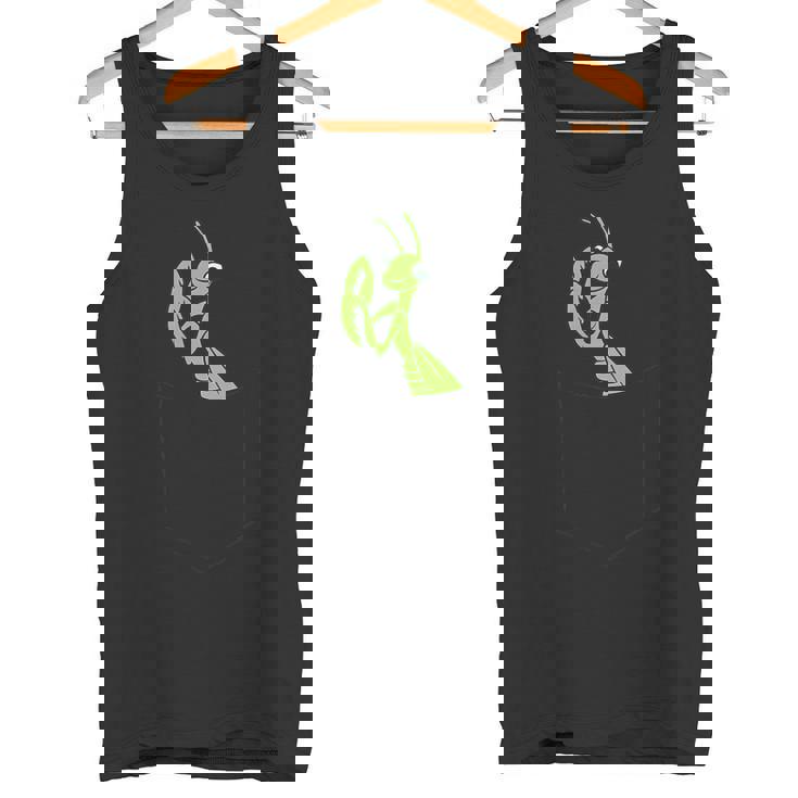 ポケット昆虫でカマキリを祈る カマキリを祈る タンクトップ