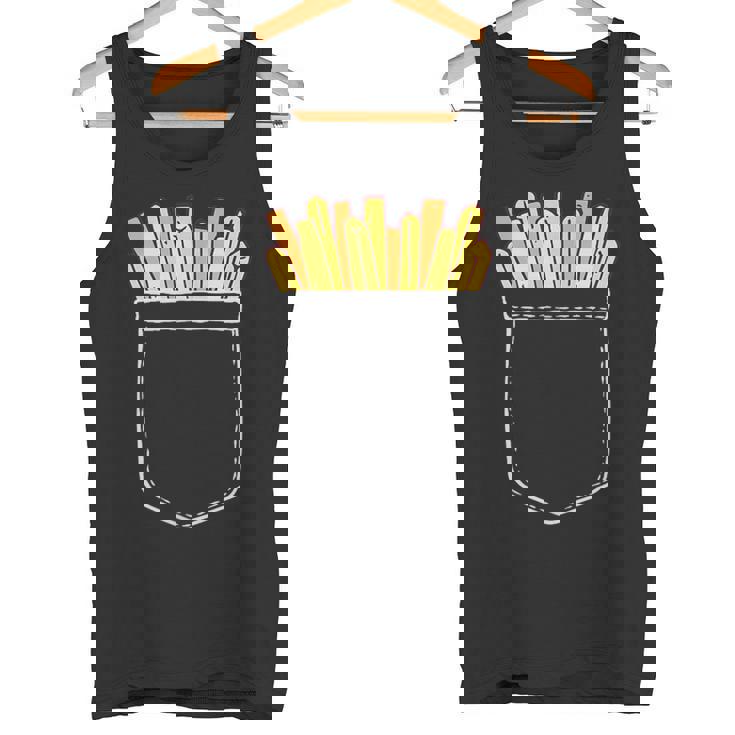 ポテト ポケット ポケットにポテト フライドポテト おもしろ ポテト好き タンクトップ