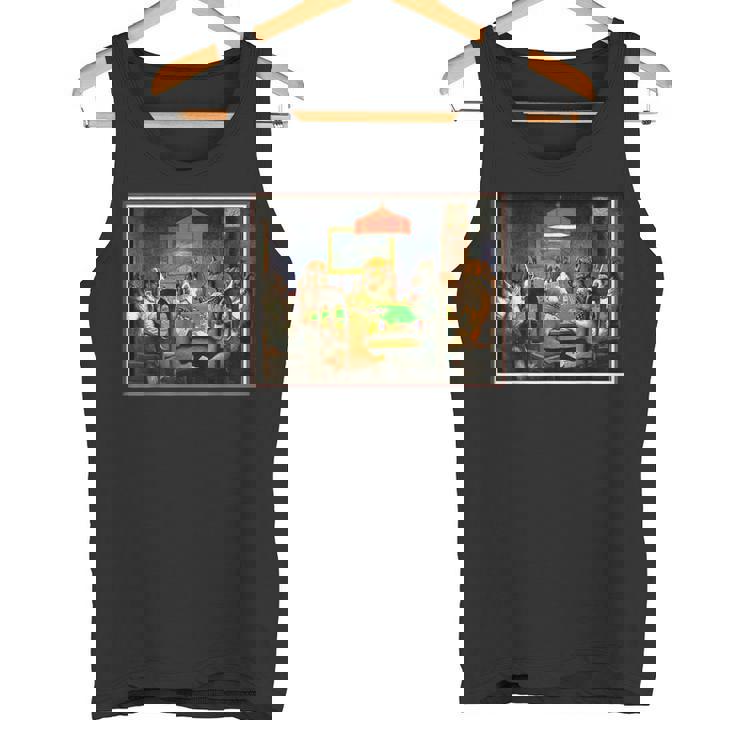 ポーカーをする犬 カード 絵画 タンクトップ