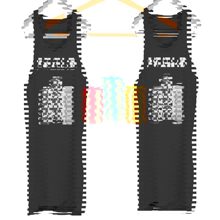 ポーカープレイヤー I'm All In カード カジノ 恋人 ギフト ギャンブル タンクトップ