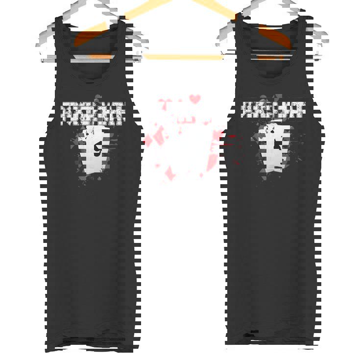 ポーカーマン、ポーカープレイヤー。 タンクトップ